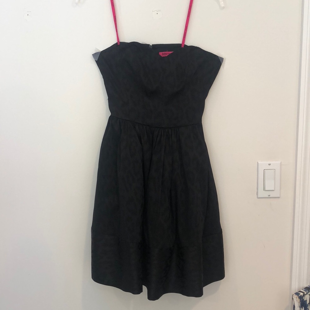 Betsy Johnson Strapless Black Dress